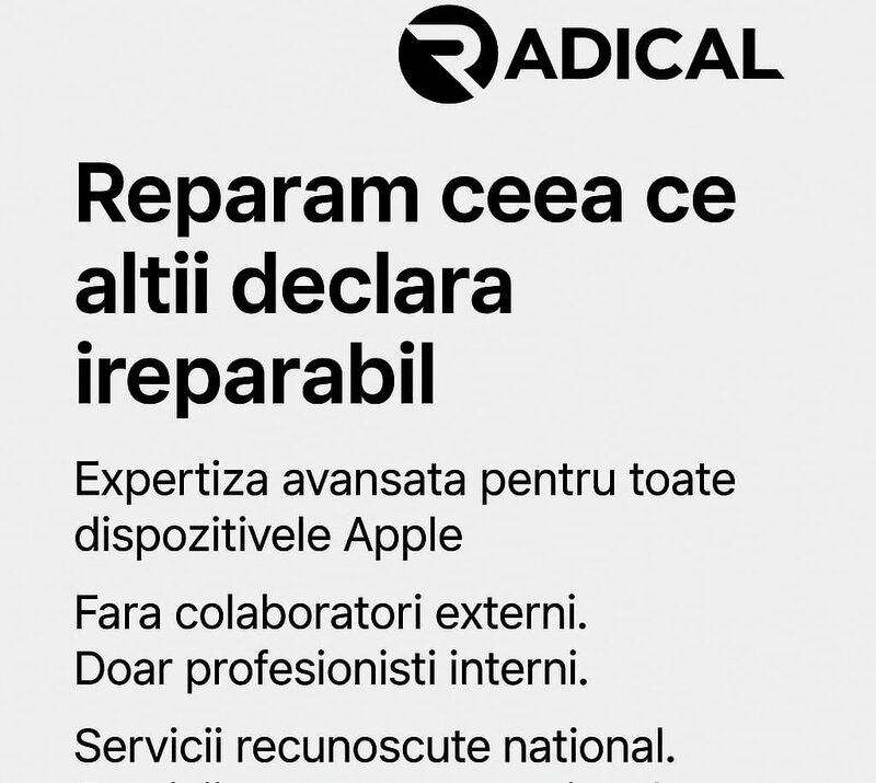 Radical Service Macbook Bucuresti – Reparatii Apple iPhone iPad Watch